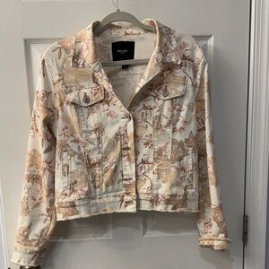 Nine West Women's Floral Jean Jacket